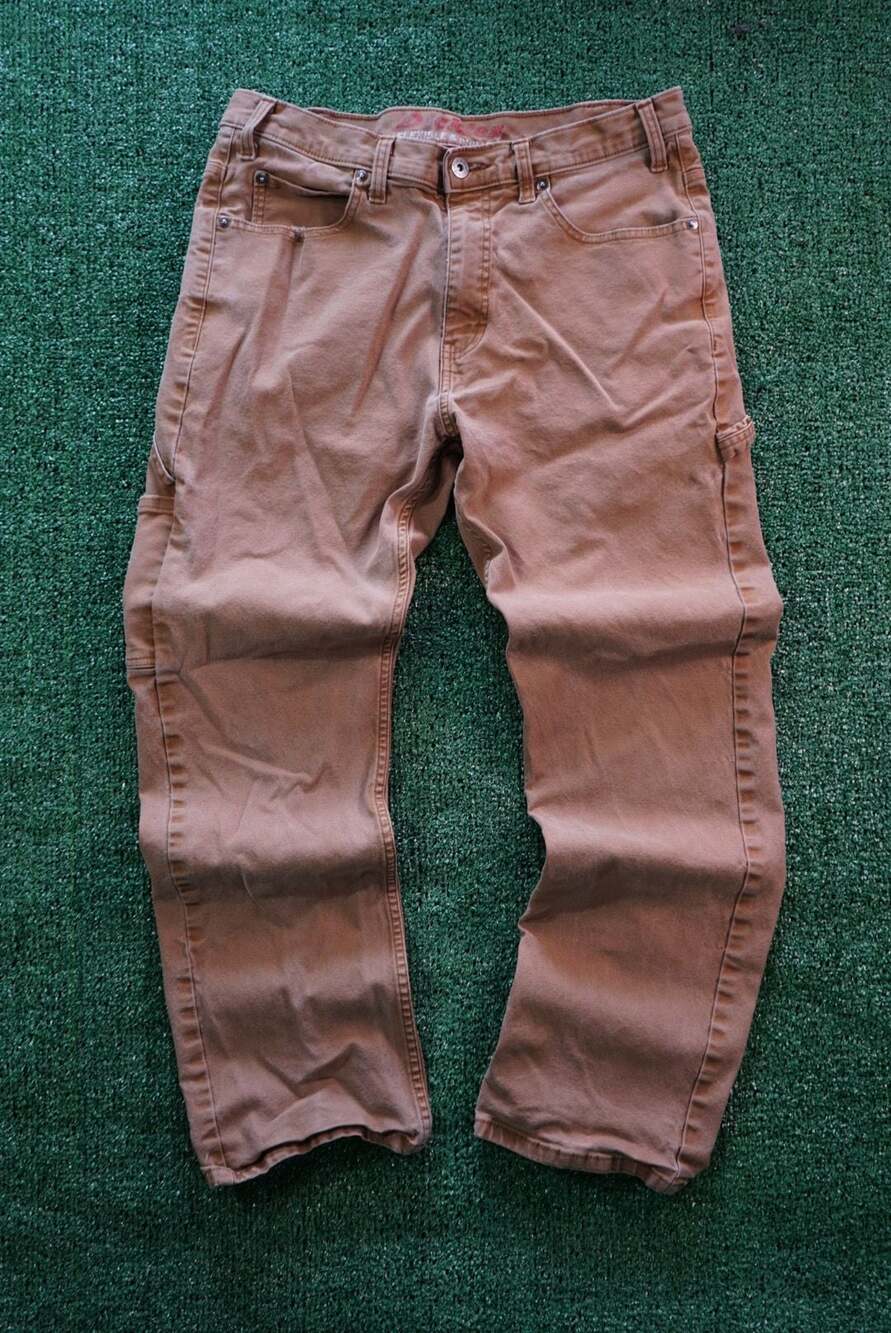 Dickies Relaxed Duck Canvas Carpenter Pants Brown size 34x30